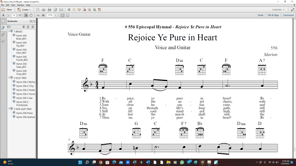 Rejoice Ye Pure in Heart – CuthbertPraise