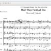 Hail Thee Festival Day (Easter) - F Major