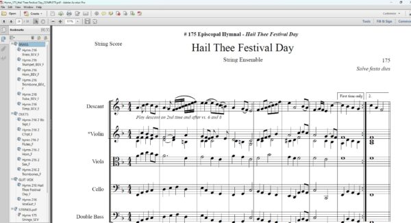 Hail Thee Festival Day (Easter) - F Major - Image 2