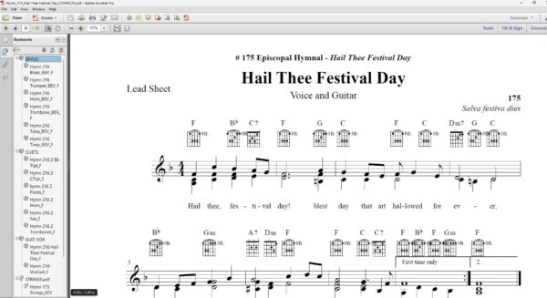 Hail Thee Festival Day (Easter) - F Major - Image 3