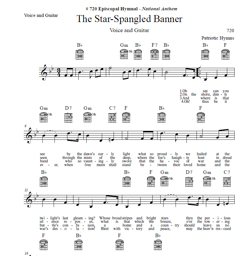 National Anthem "The Star-Spangled Banner" (BbMajor) - Image 3